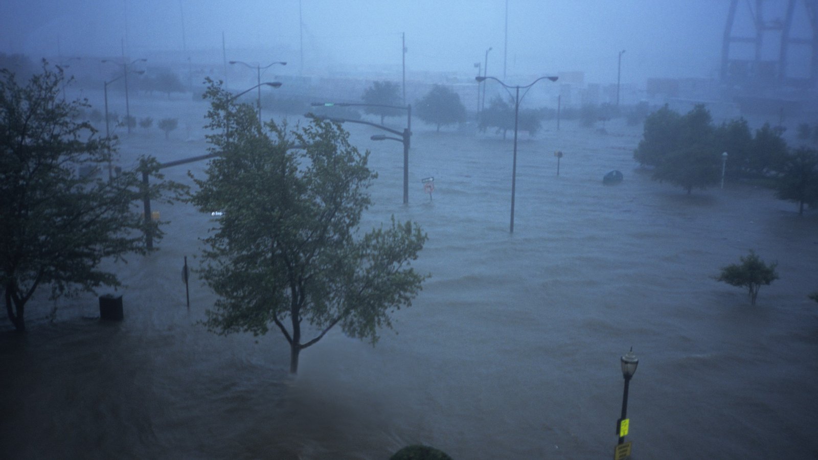Flooding in Alabama after Hurricane Katrina.