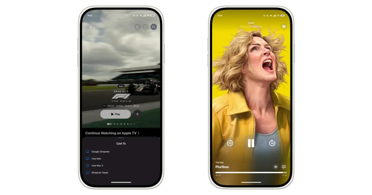 يوفر تحديث تطبيق Apple TV دعم Google Cast على نظام Android