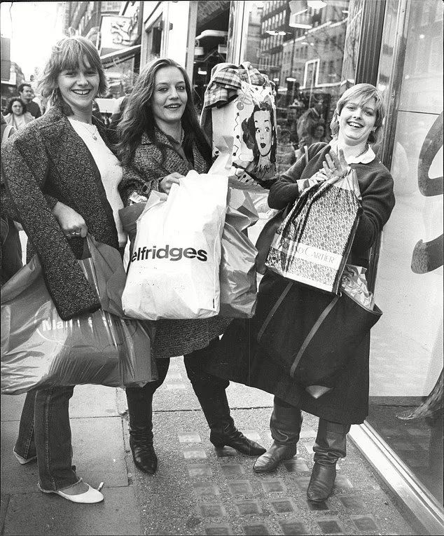 Christmas shopping before Amazon! The 1980s were the glory days of the nations bustling high streets - with Wizzard on loop, Walkmans selling out and dawn queues at Woolies Christmas shopping before Amazon! The 1980s were the glory days of the nations bustling high streets - with Wizzard on loop, Walkmans selling out and dawn queues at Woolies