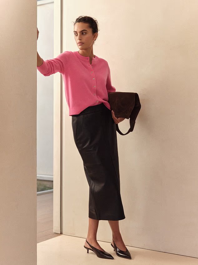 Over 50? This is how to wear a knit this Christmas without looking like your granny, by SHANE WATSON Pairing a knitted sweater with a black midi skirt can be striking, modern and rather sexy. You could push up the arms, wear it with flat pumps or boots in the day