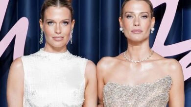 Lady Amelia and Lady Eliza Wear Coordinating Sparkly Dresses to 2025 Fashion Awards