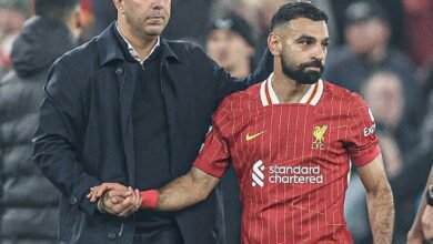 I understand the conversation… the first comment from Slot about Mohamed Salah sitting as a substitute