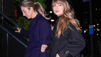 Taylor Swift Wears ,400 Louis Vuitton Coat and ,370 Leather Boots