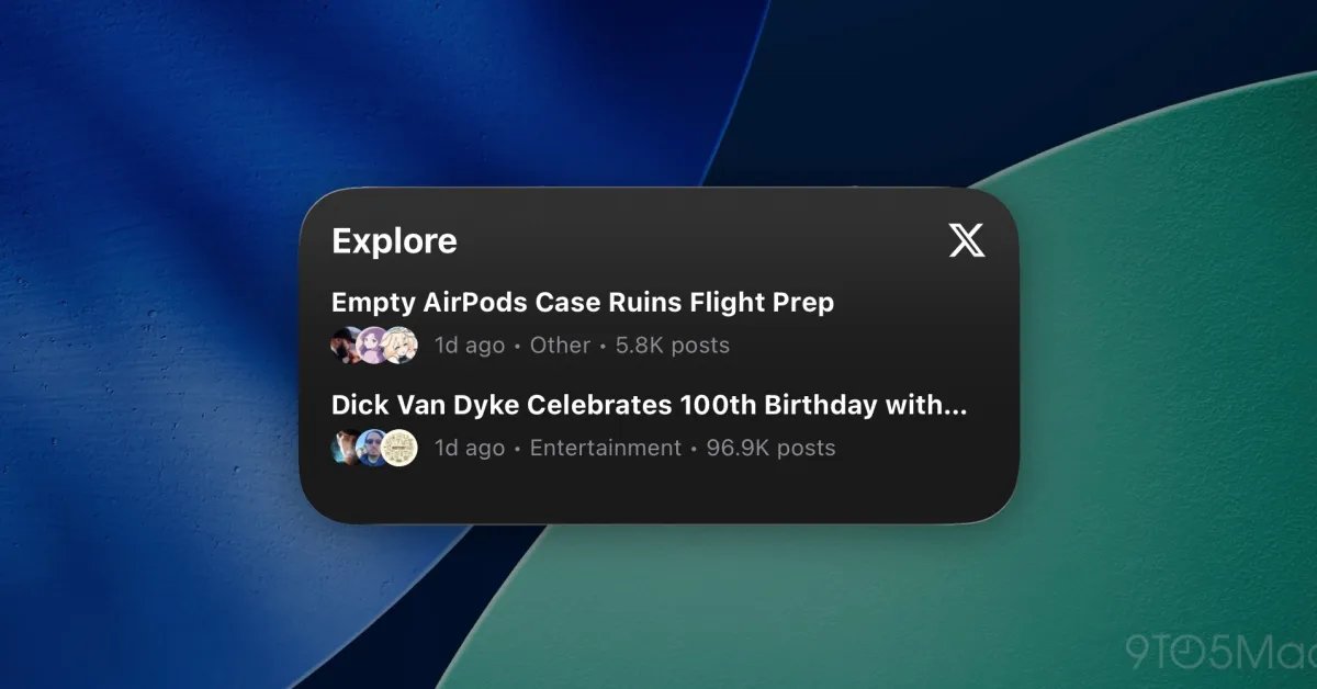 X for iOS finally offers widgets, five years after first teasing them