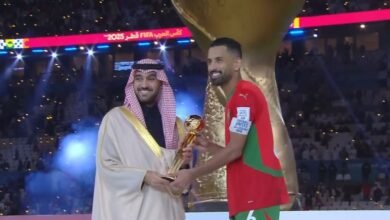 Rabie Harimat wins the Best Player Award in the 2025 Arab Cup (video)