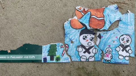 Bomb disposal robot destroys Labour MP Christmas cards Bomb disposal robot destroys Labour MP Christmas cards