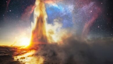 Stellar comet Cryovolcanoes
