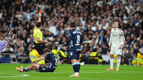 The referees report reveals the words spoken by the Real Madrid star before he was sent off from the Celta Vigo match