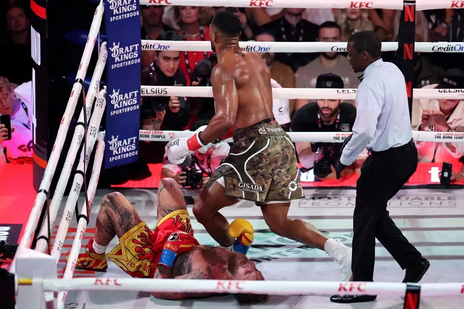 By knockout... Anthony Joshua eliminates Jake Paul (video - photos) By knockout... Anthony Joshua eliminates Jake Paul (video - photos)