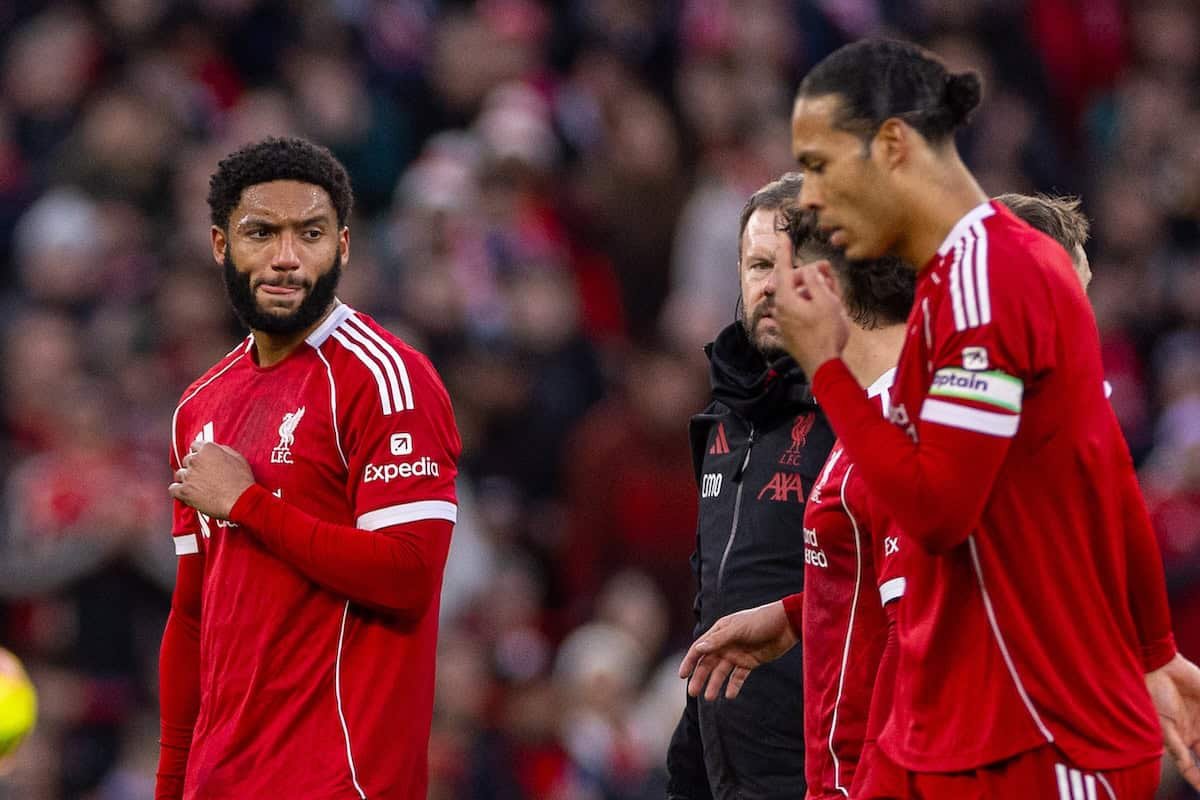 Joe Gomez and Dominik Szoboszlai injury updates