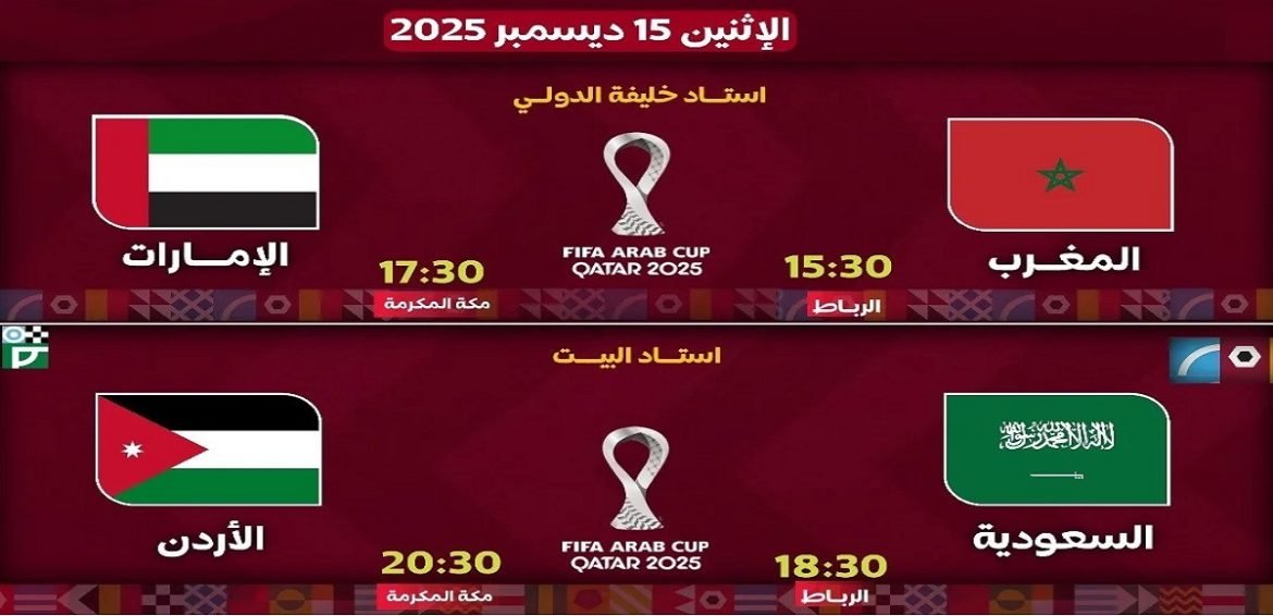 The Arab Cup is preparing for greater excitement after 4 teams qualified for the semi