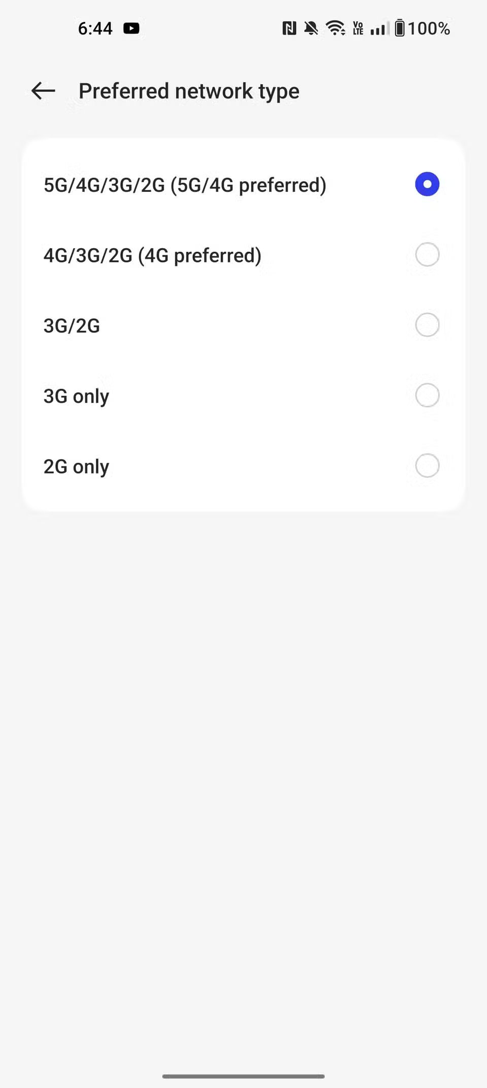 كيفية إجبار هاتفك على استخدام LTE أو 5G
