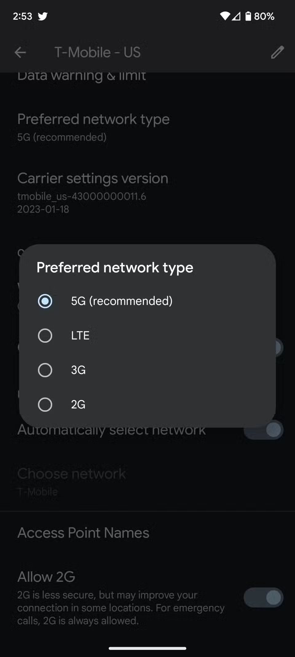 كيفية إجبار هاتفك على استخدام LTE أو 5G