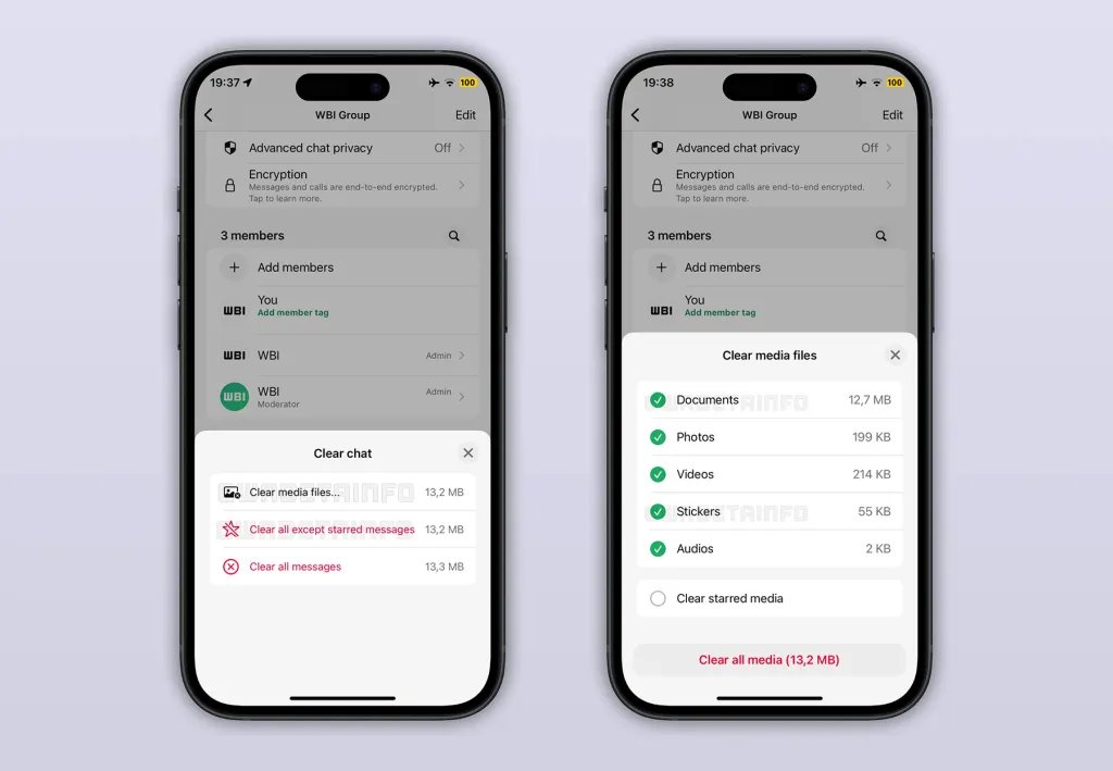 يعمل WhatsApp على إظهار الأجهزة الطرفية المتصلة، والمزيد