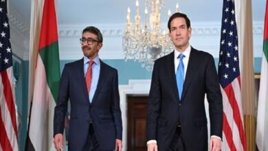 وزير الخارجية الإماراتي يبحث مع نظيره الأمريكي الأوضاع في غزة واليمن