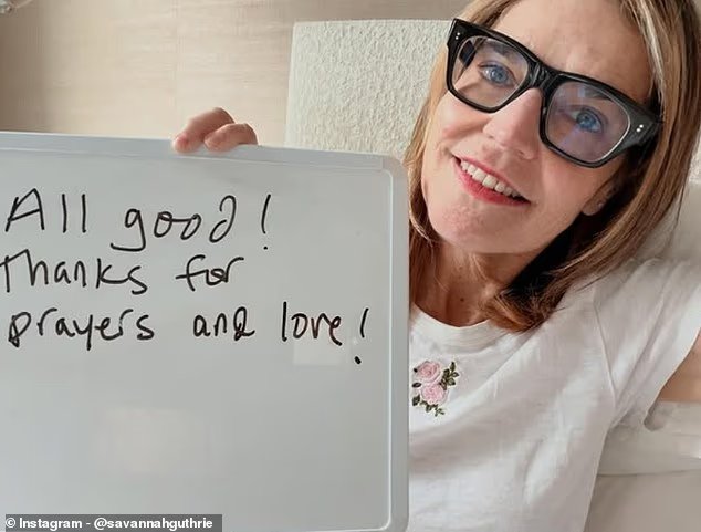 Savannah Guthrie gives candid health update after announcing sudden break from Today show due to vocal surgery