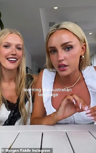US tennis WAG Morgan Riddle is quizzed on Aussie slang – but one word leaves her totally stumped