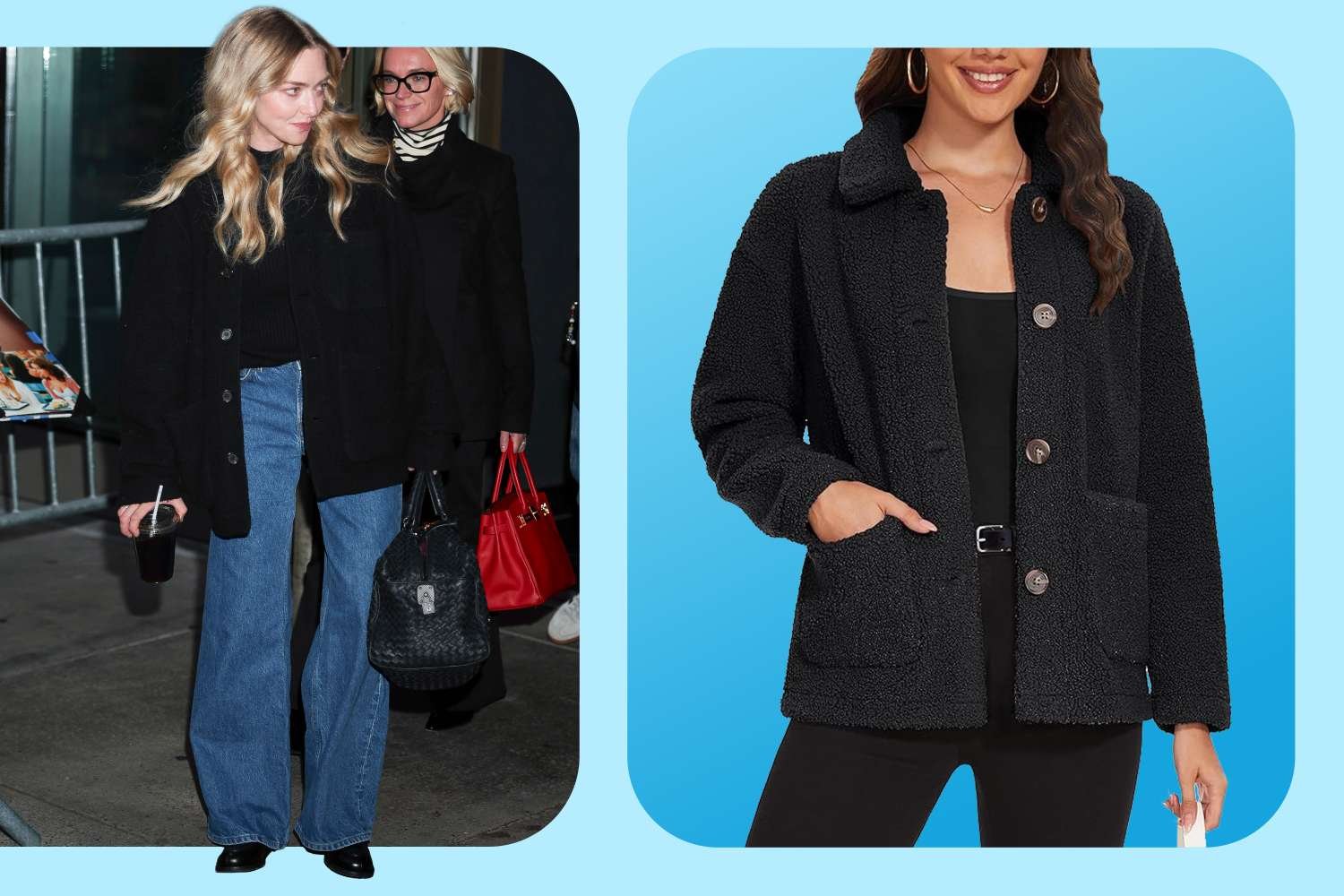 Amanda Seyfried’s Shacket Mirrors This Amazon Find