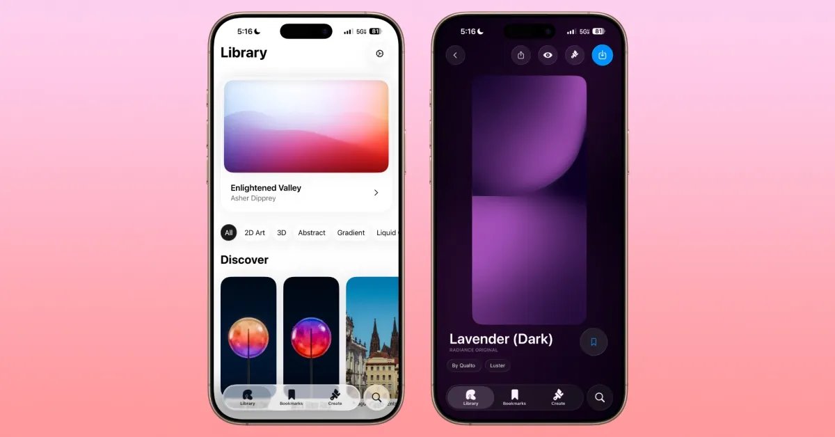Indie App Spotlight Radiance هو تطبيق رائع ومجاني لخلفية الشاشة لمستخدمي iPhone