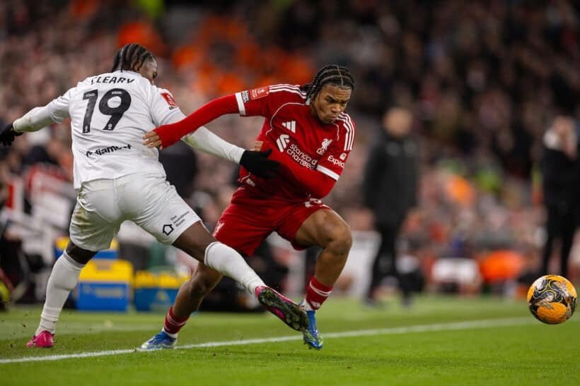 Rio Ngumoha Injury Update Slot Explains Barnsley Substitution Rio Ngumoha Injury Update Slot Explains Barnsley Substitution