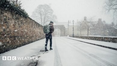 Snow and ice warnings take affect as schools due to return