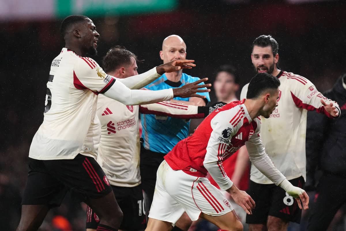 Liverpool Players Were ‘Rightly’ Angry at Martinelli