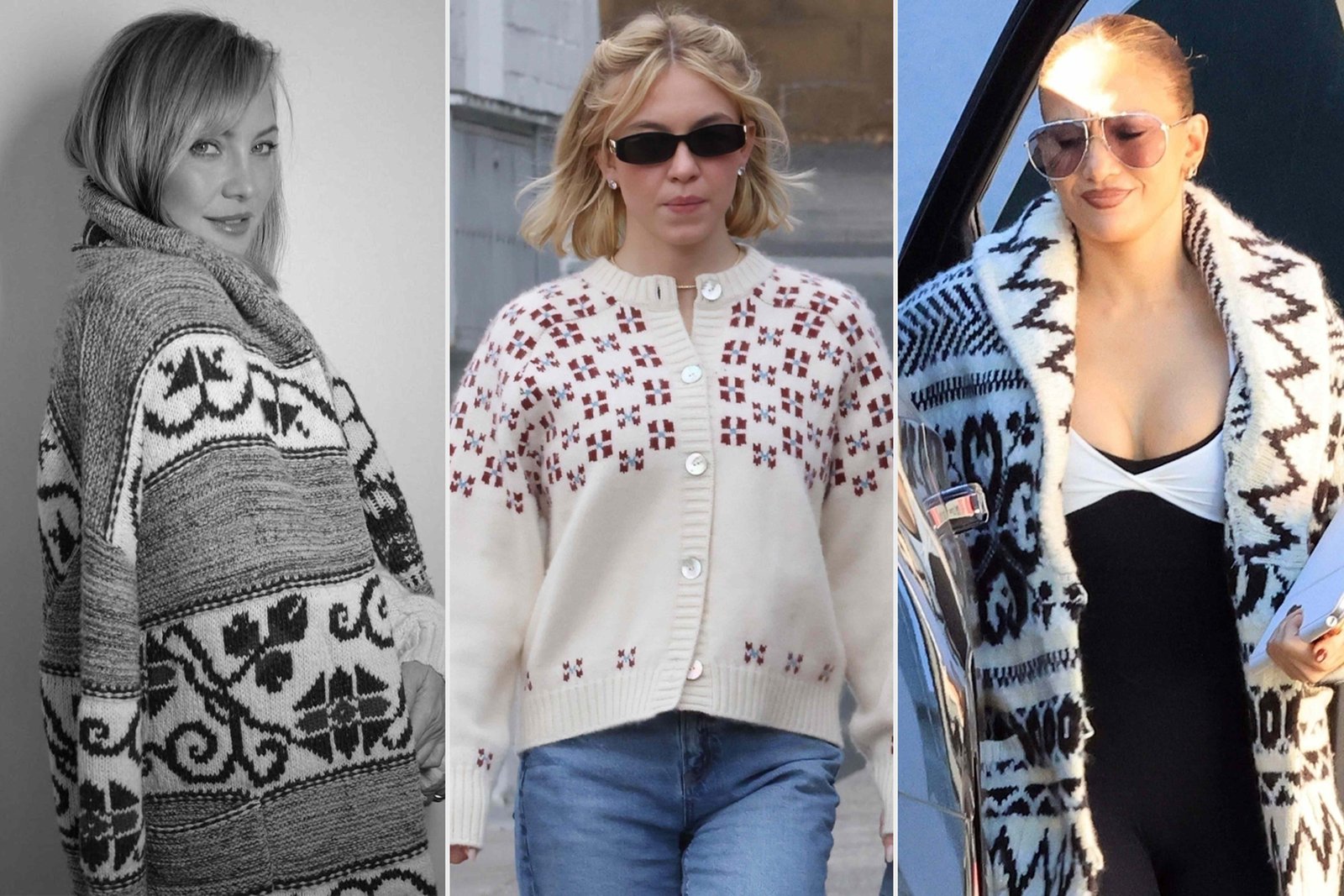 Kate Hudson and Jennifer Lopez Wore Fair Isle Sweaters, Get the Look
