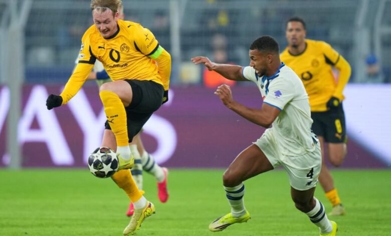 دورتموند يفوز 2-0 على هامبورغ بعد طرد سامويلي إيناسيو