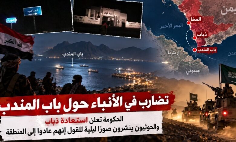 وكالات دولية نقلت تقدمًا حكوميًا قرب باب المندب لكنها لم تتحقّق مستقلًا